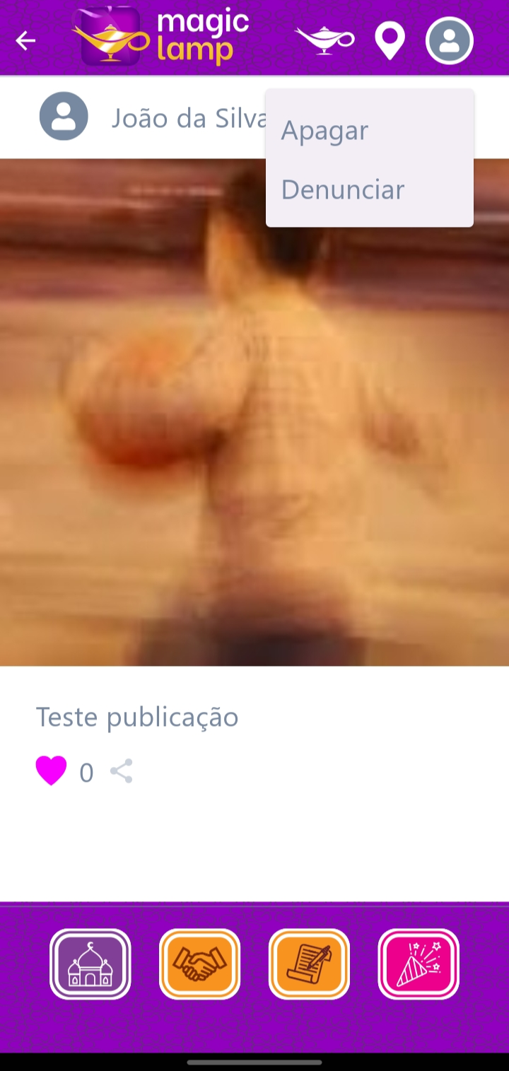 Post no feed da home